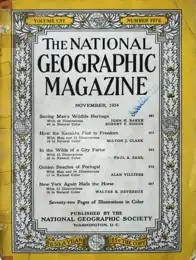 National Geographic Kasım 1954 kapağı
